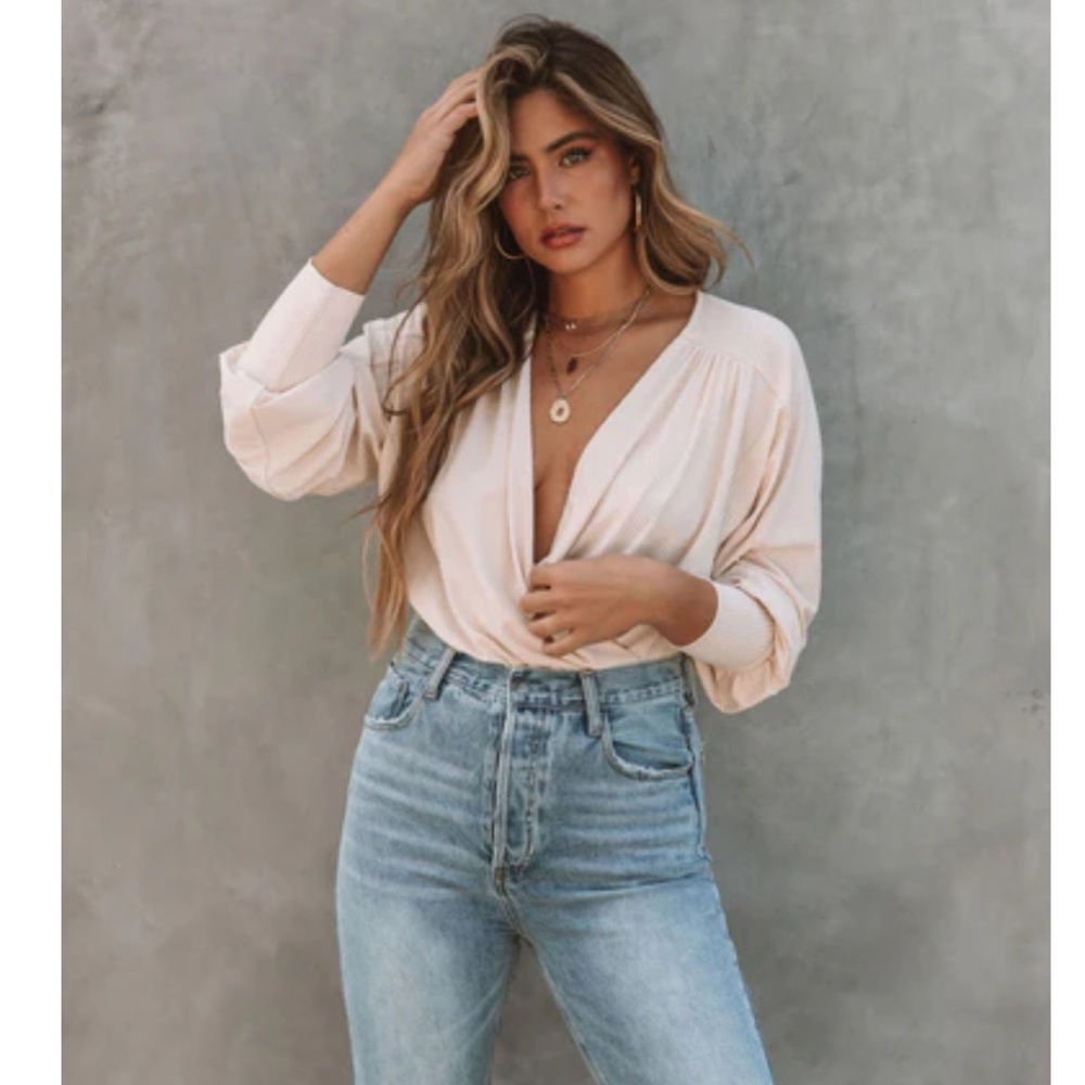 Vici Cream Bodysuit